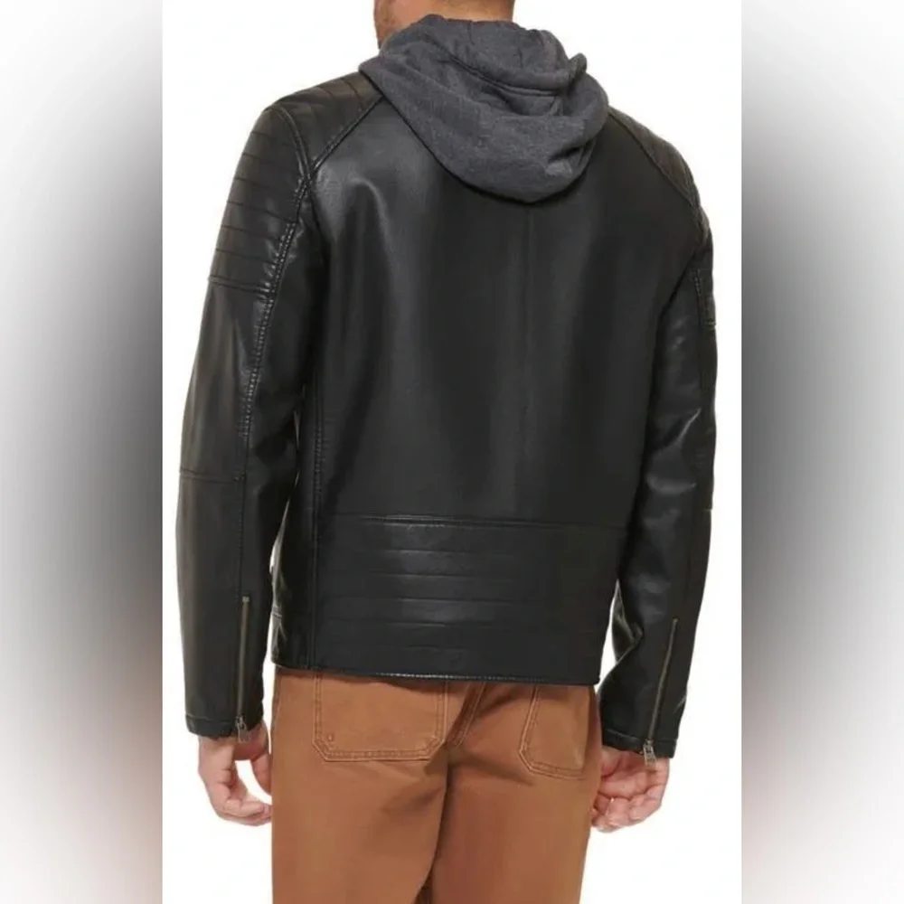 ❤️‍🔥Firm Price❤️‍🔥 Levi's faux leather hooded moto racer jacket - Picture 7 of 16